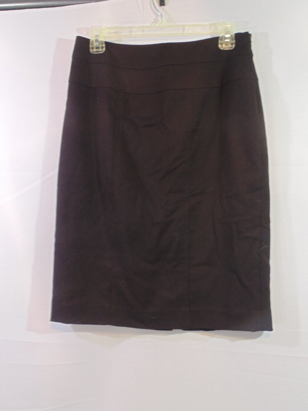 Anne Klein Women's Black Pencil Skirt Size 4 Knee Length Zip Closure